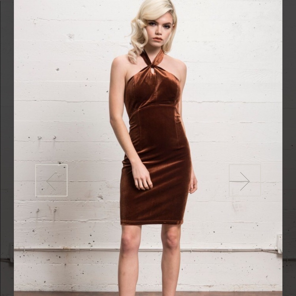 Wyldr Isabella Velvet Mini Dress SZ S